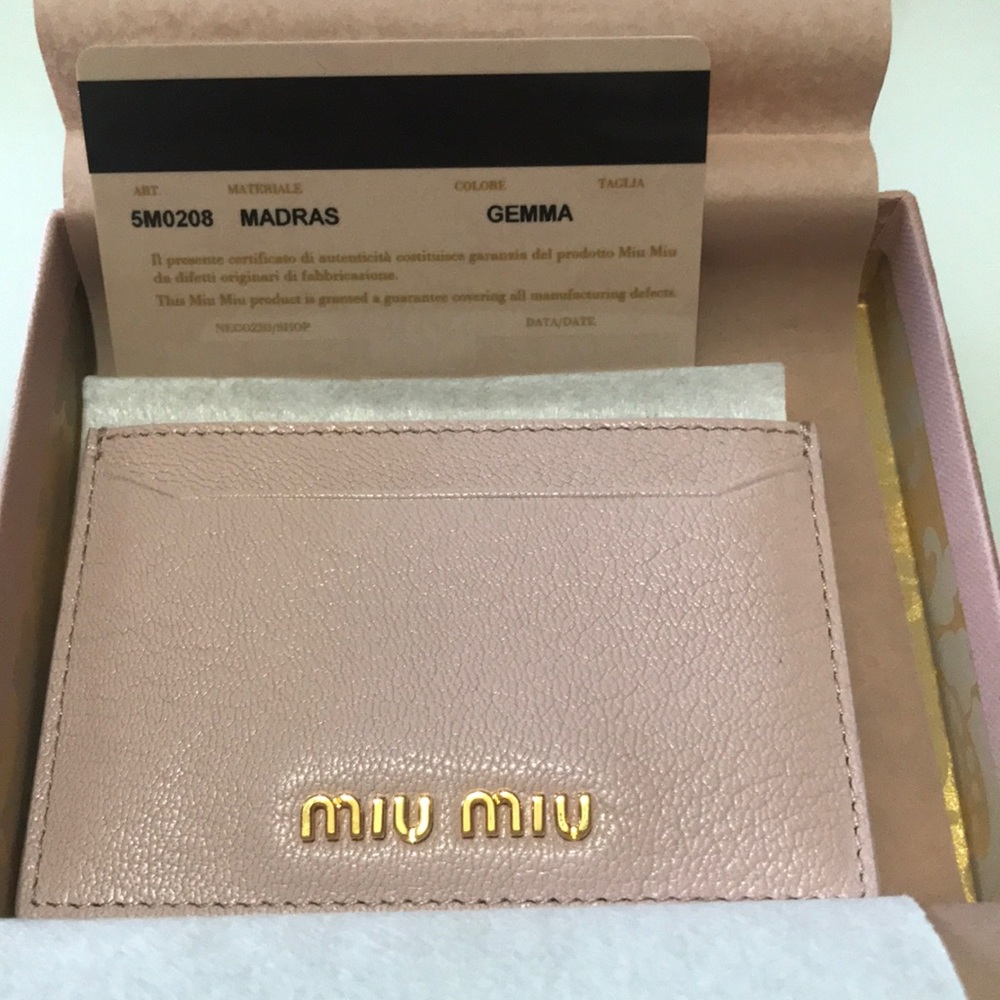 Brand New Miu Miu Card Case